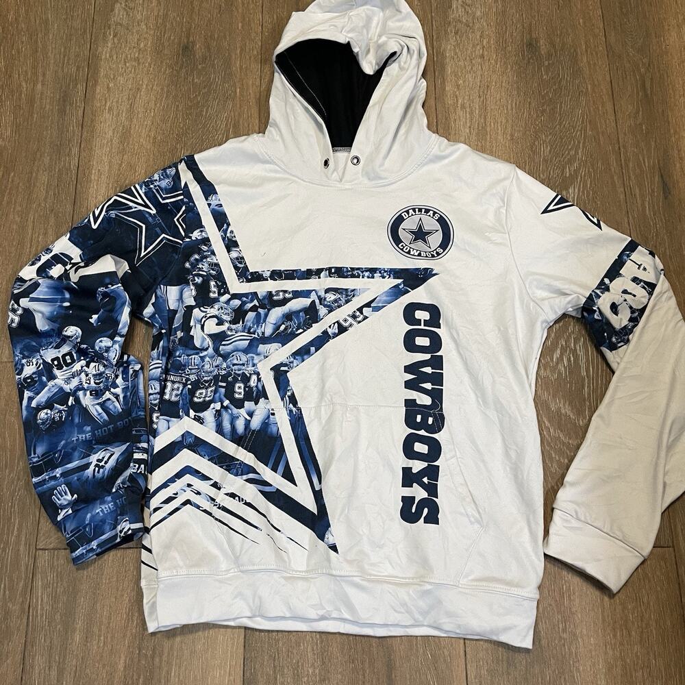 Dallas Cowboys Big LoDallas Cowboy Big Logo 3D Hoodie Size M